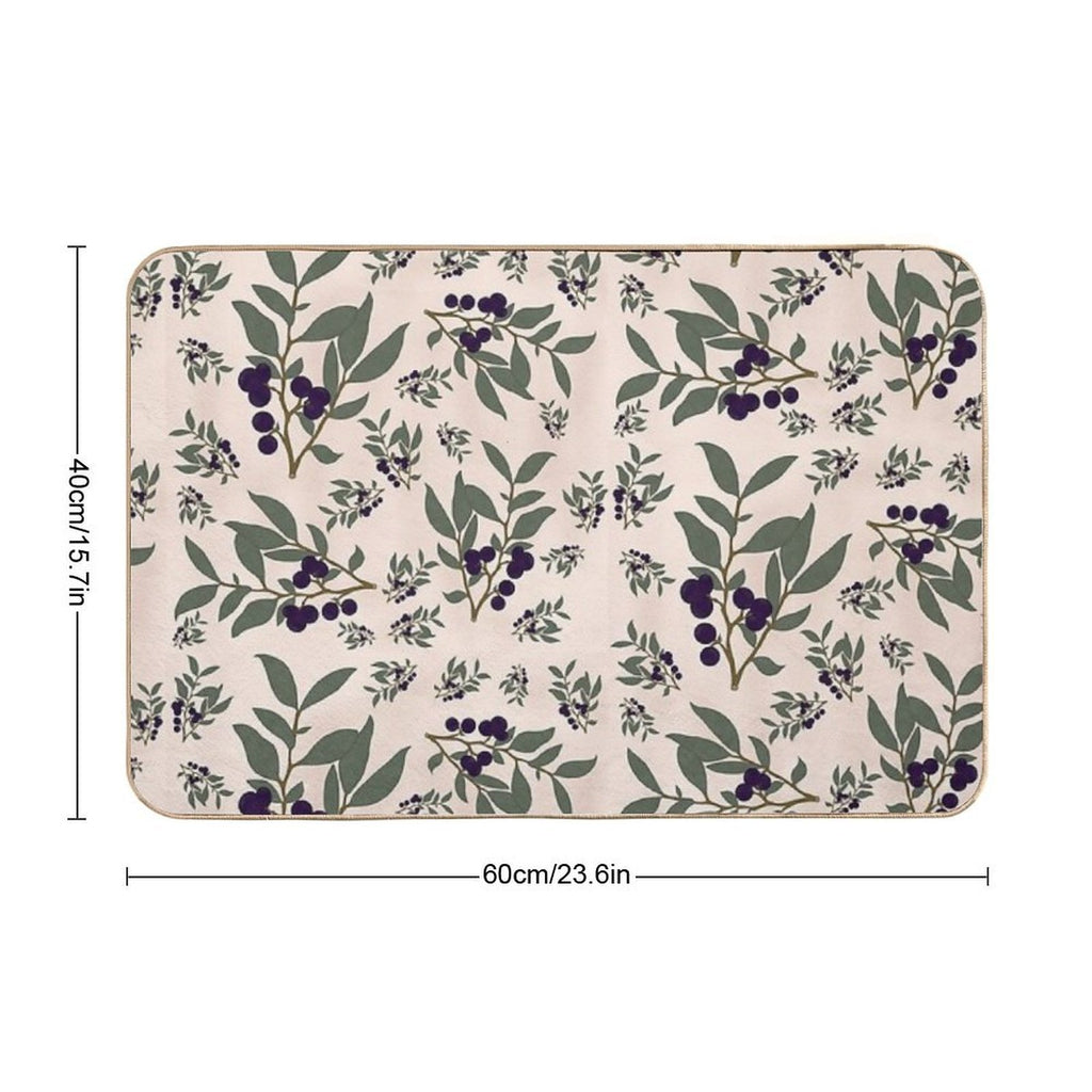 Huckleberry Pattern  Multi-Purpose Bath Mat