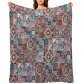 Whimsigoth Quilt Pattern 2025 Vintage (Trans Flag Version)  Stickers Decals DIY CRAFTS Machine-washable Throw Blanket