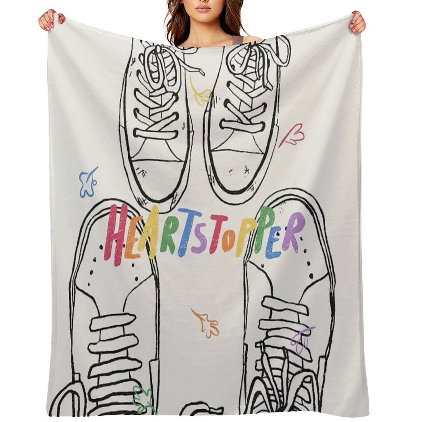 Heartstopper, Nick And Charlie Shoes Shrink-resistant Throw Blanket