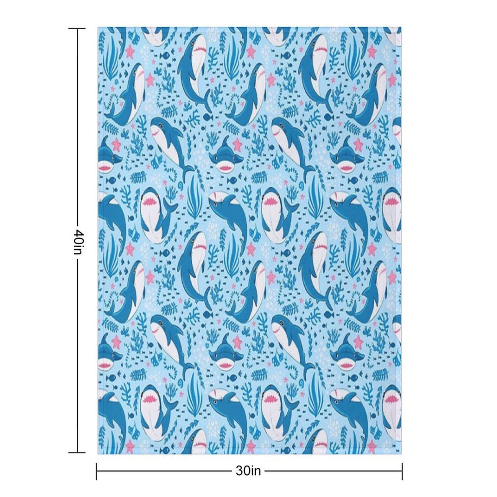 Blahaj Shark Velvety-soft Throw Blanket