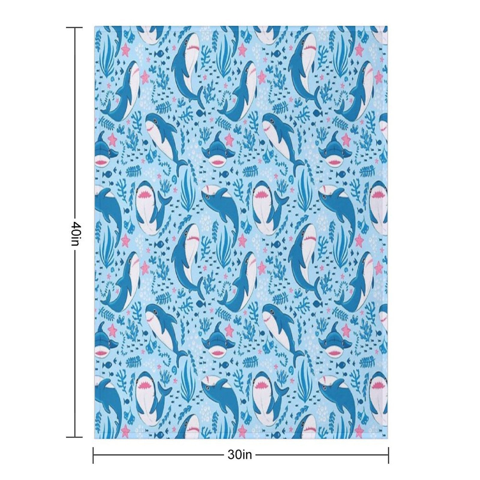 Blahaj Shark Velvety-soft Throw Blanket