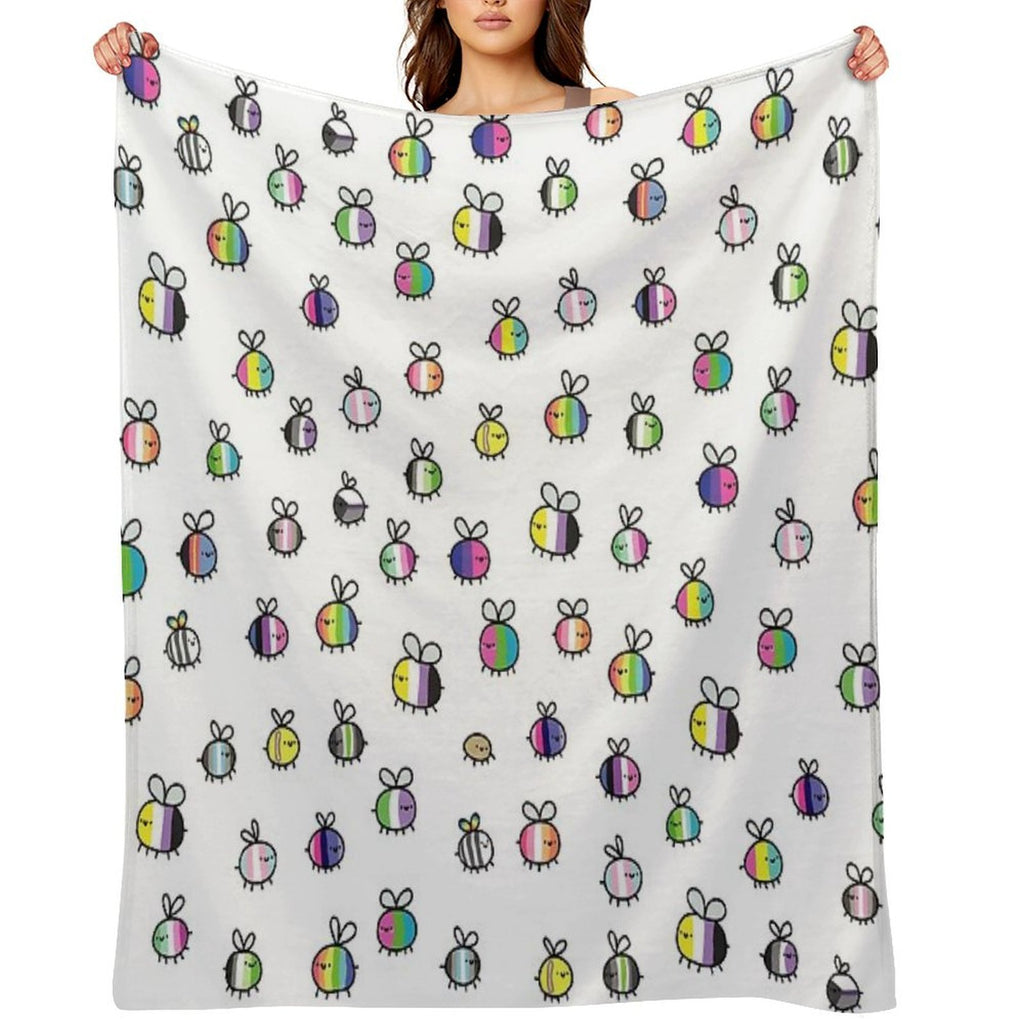 Bees Lightweight Throw Blanket