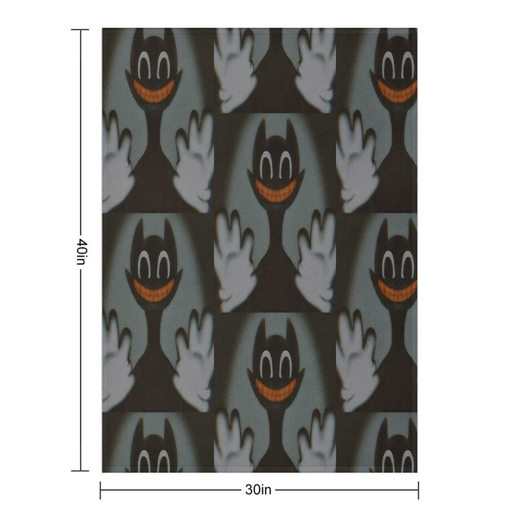 Cartoon Cat Easy Care Throw Blanket