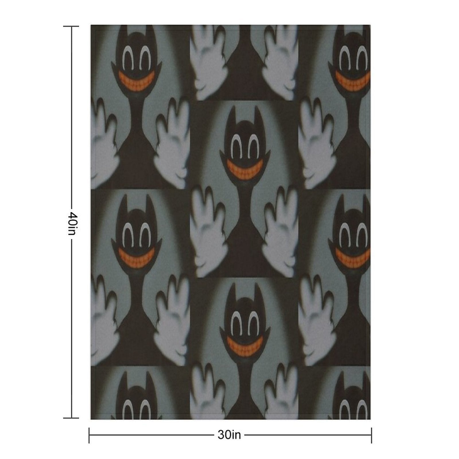 Cartoon Cat Easy Care Throw Blanket