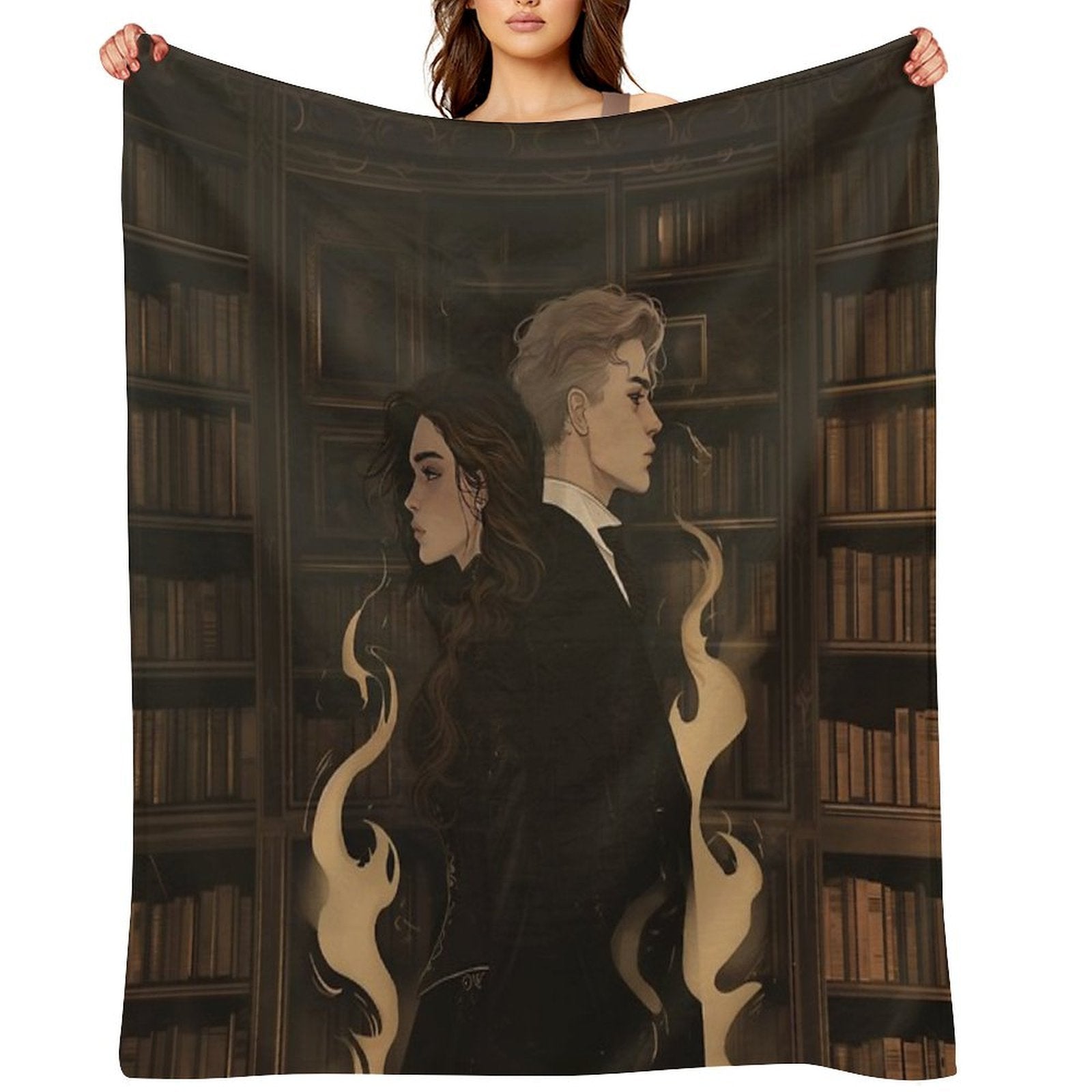 Dramione Shadow Sustainable Throw Blanket