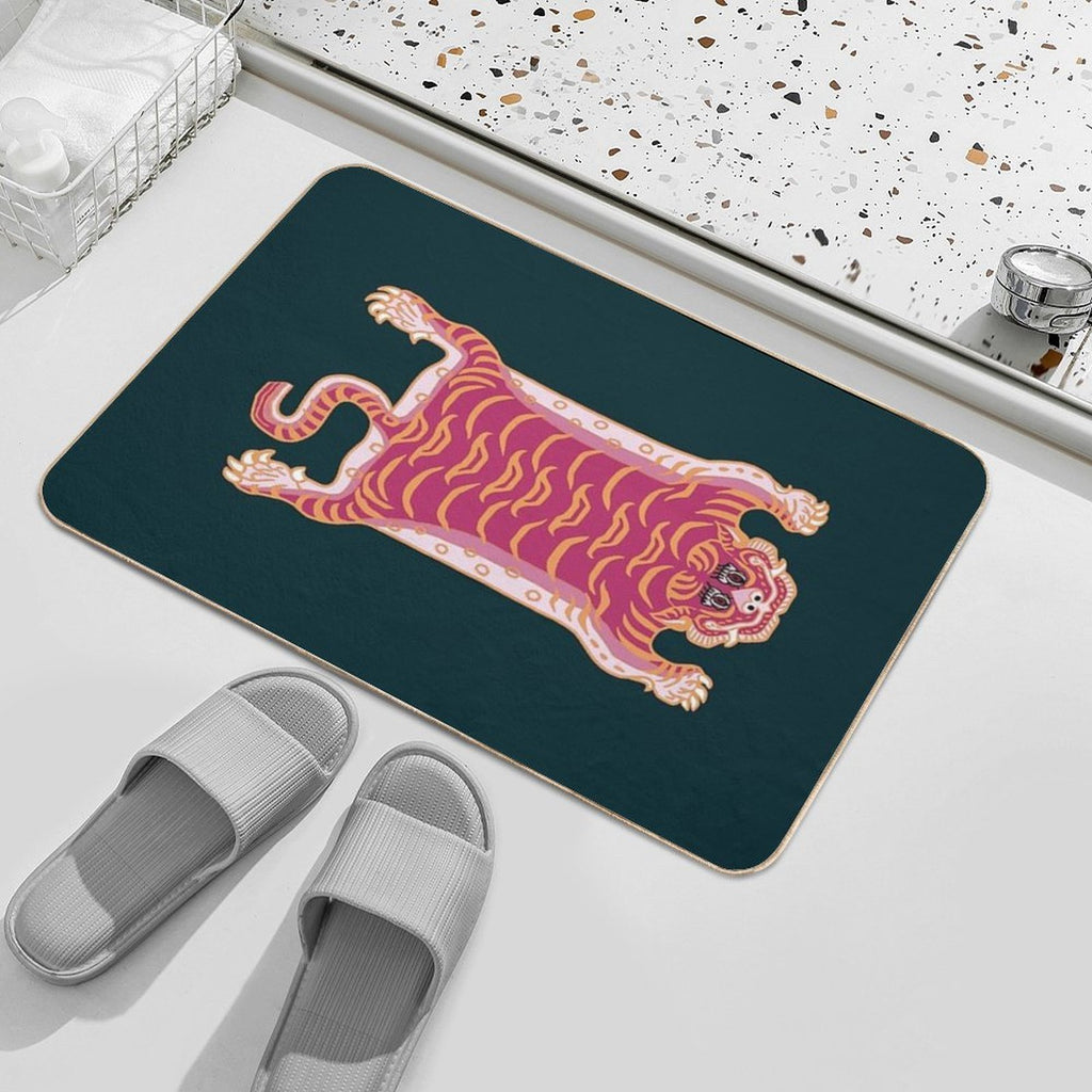 TIBETAN TIGER RUG-5 Durable Bath Mat