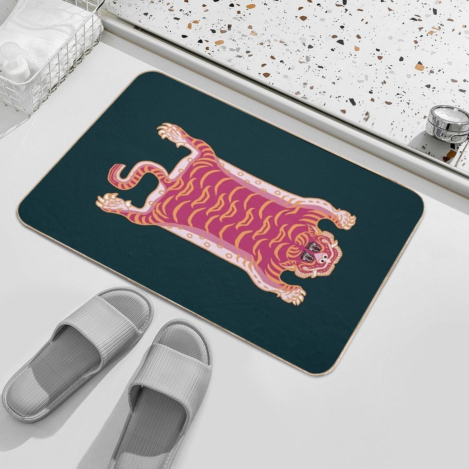 TIBETAN TIGER RUG-5 Durable Bath Mat