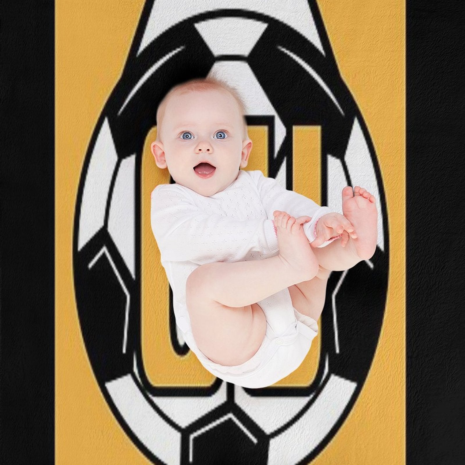 Cambridge United FC Logo - Stripes Quick-dry Throw Blanket