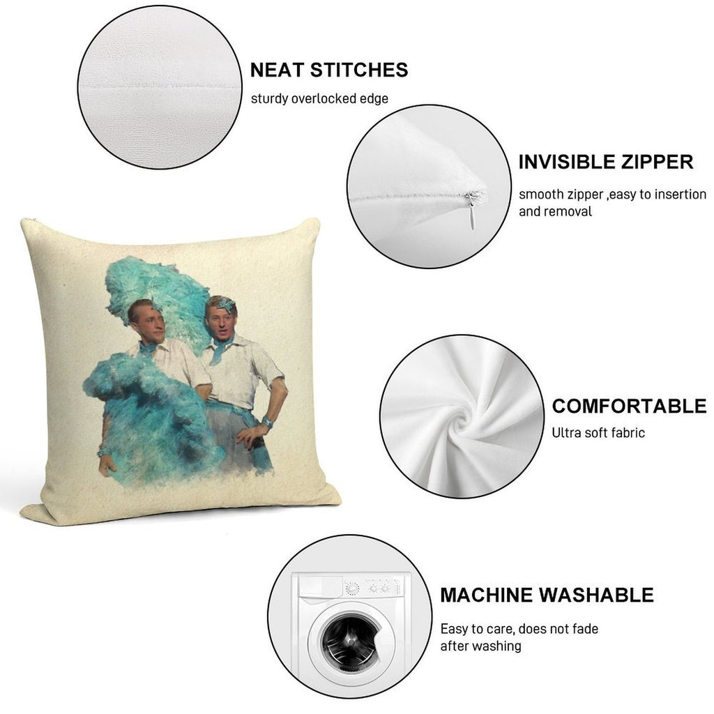Reprise (Sisters) - Watercolor Soft Shrink-Resistant Throw Pillow