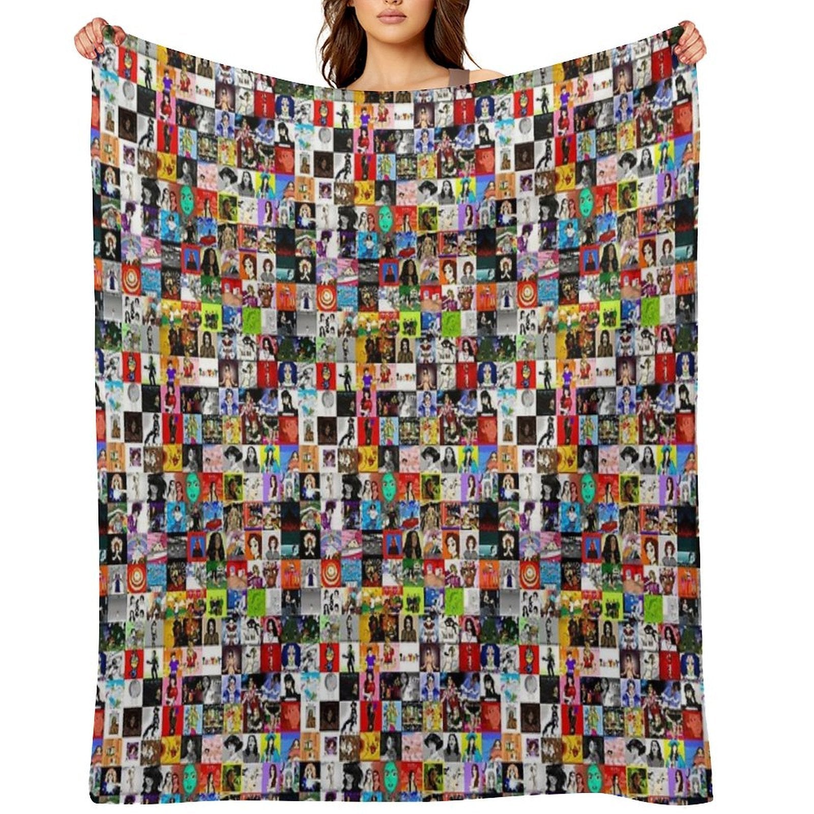 Album Collage 3 Plush Throw Blanket