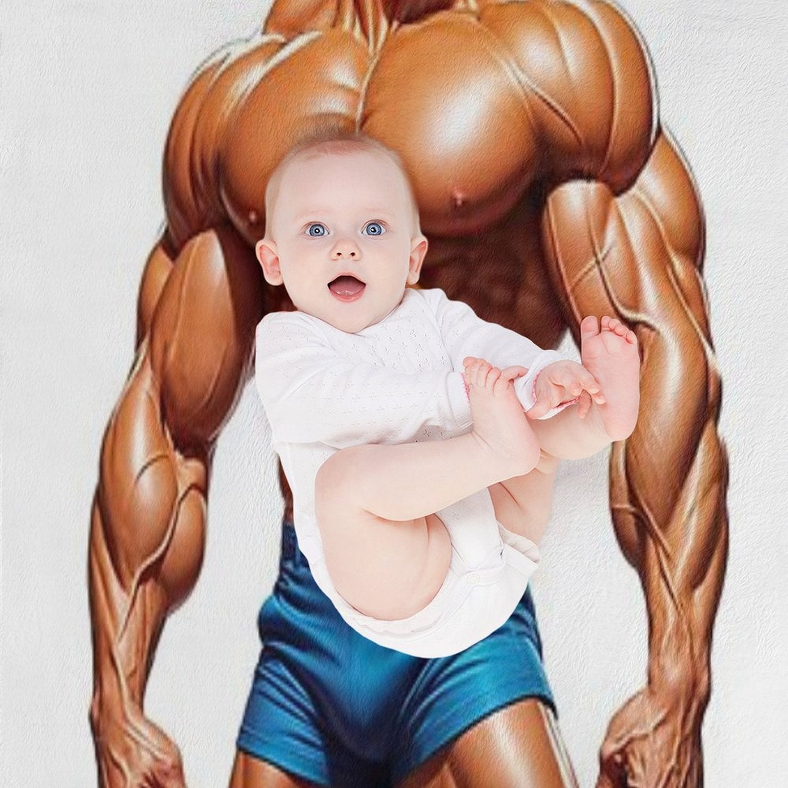 New Series Bodybuilder Sticker #91 Wrinkle-free Throw Blanket