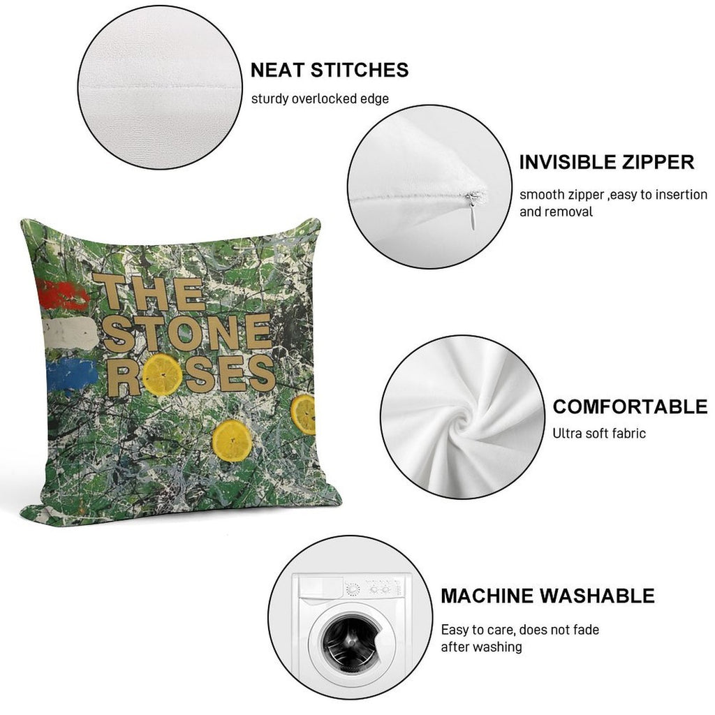 The Three Yellow Soft Fade-Resistant Throw Pillow