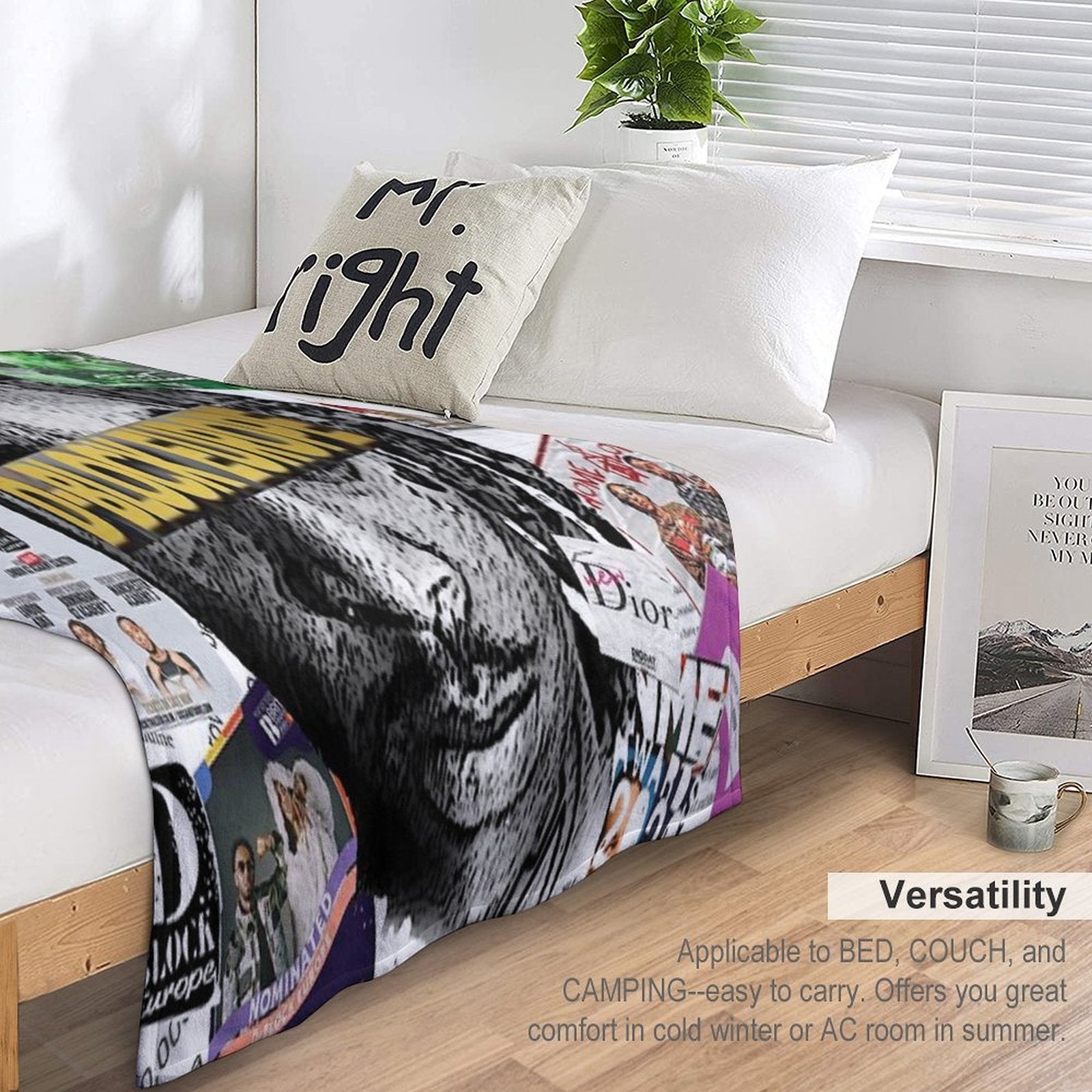 D BLOCK EUROPE SCRAPBOOK Easy Care Throw Blanket