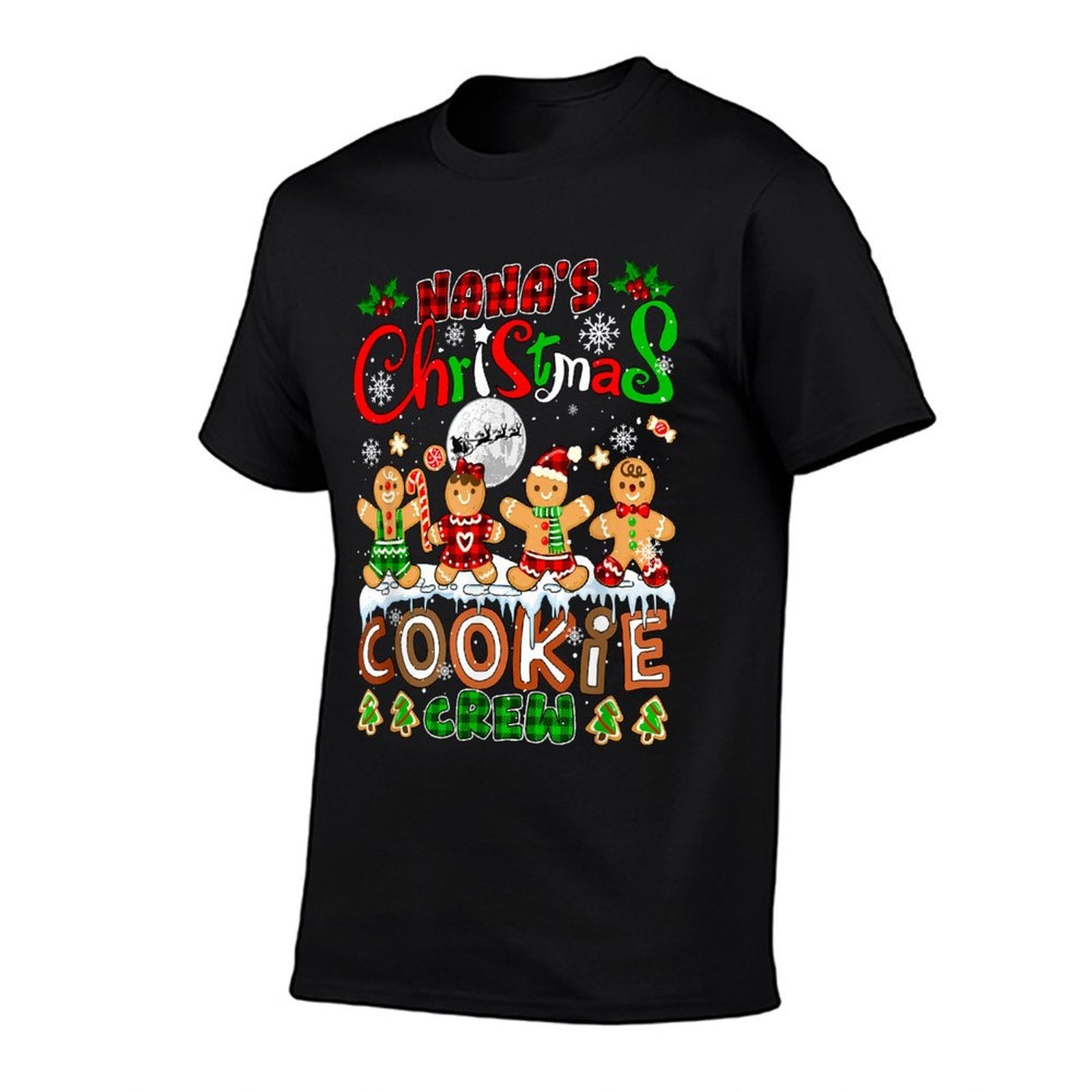 Nanas Christmas Cookie Crew Funny Baking Baker Group  Heathered Texture T-Shirt