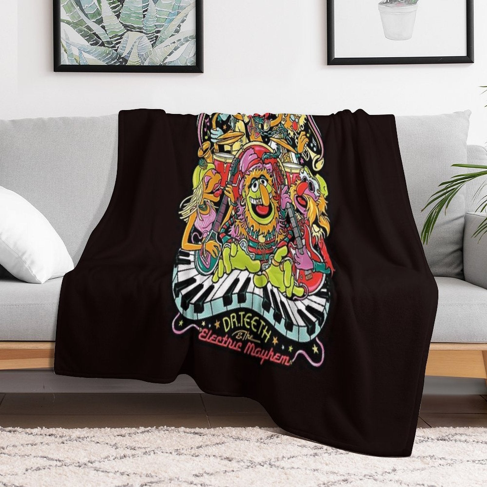 Dr. Teeth And The Electric Mayhem Velvety-soft Throw Blanket