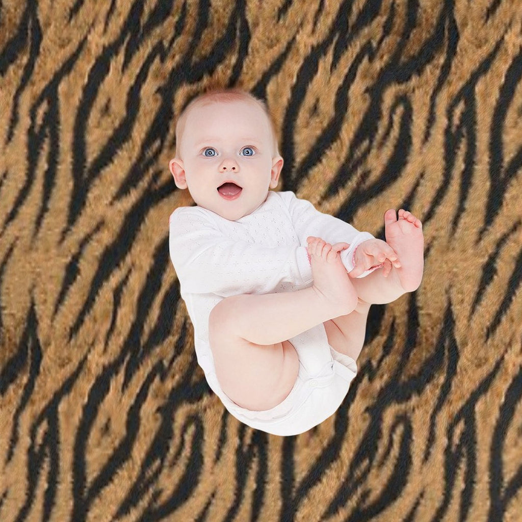 Tiger Print Multi-functional Throw Blanket