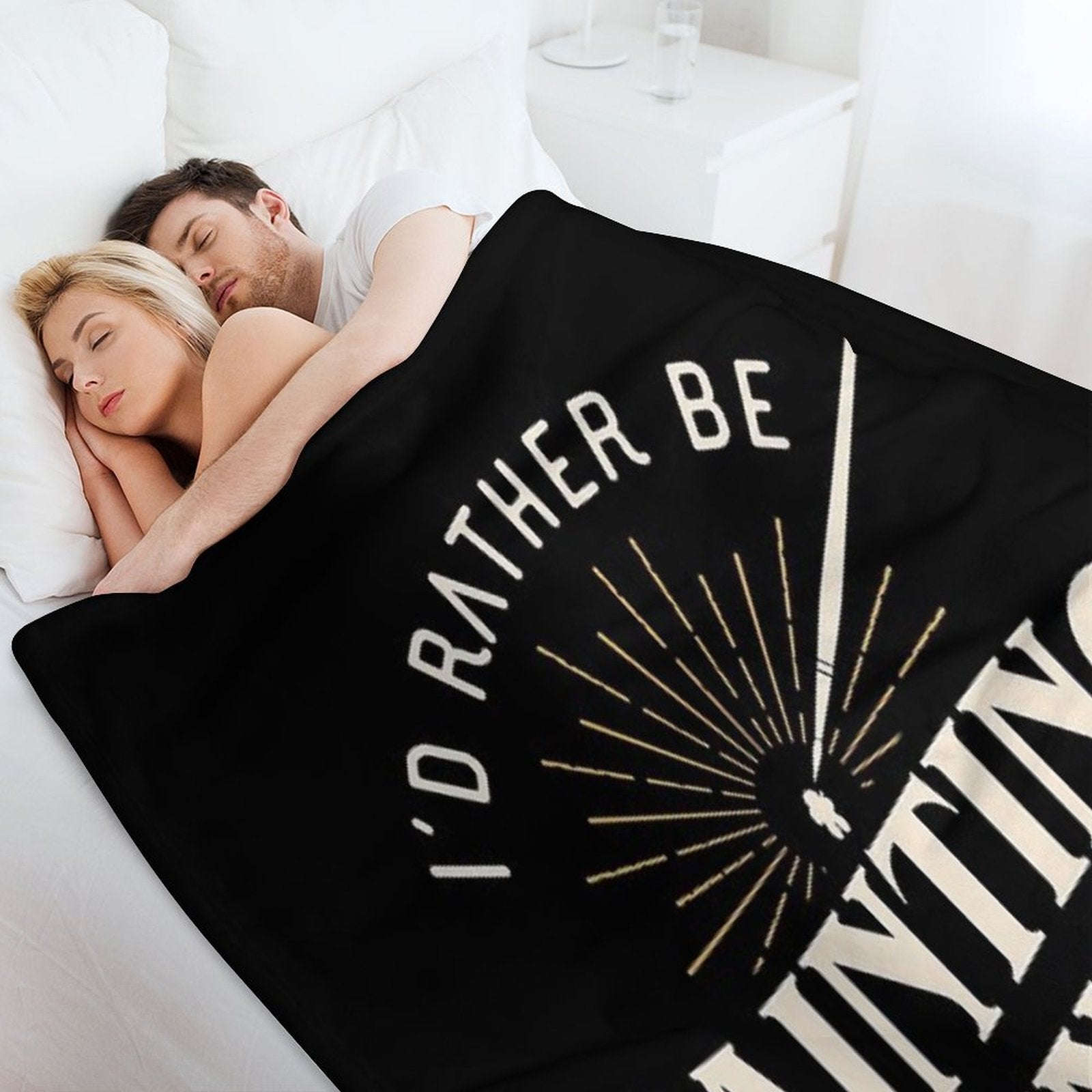 Rather Be Painting Minis Funny Wargaming Multi-functional Throw Blanket