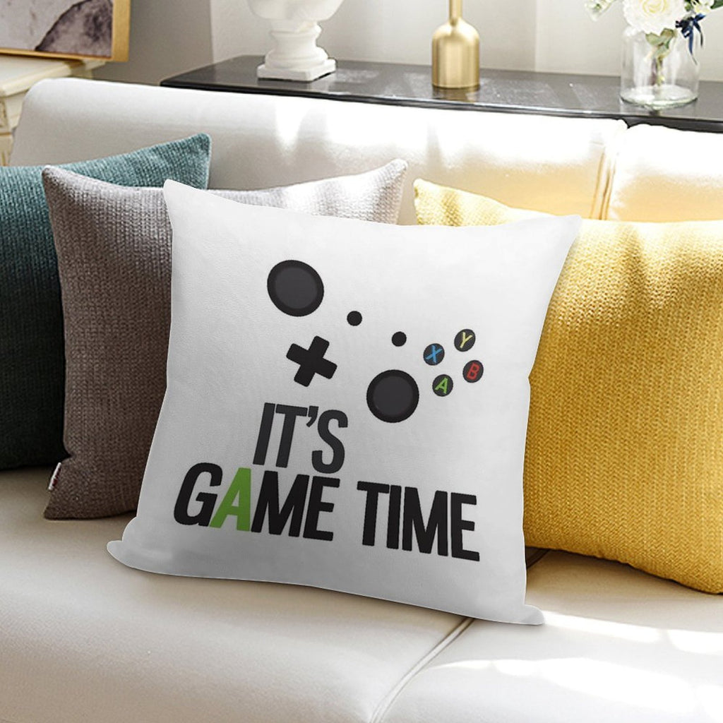 It's Game Time Soft Shrink-Resistant Throw Pillow