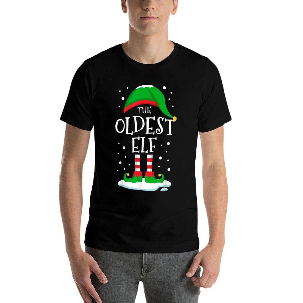 The Oldest Elf Christmas Family Matching Xmas Old Elf Funny  Affordable Price T-Shirt