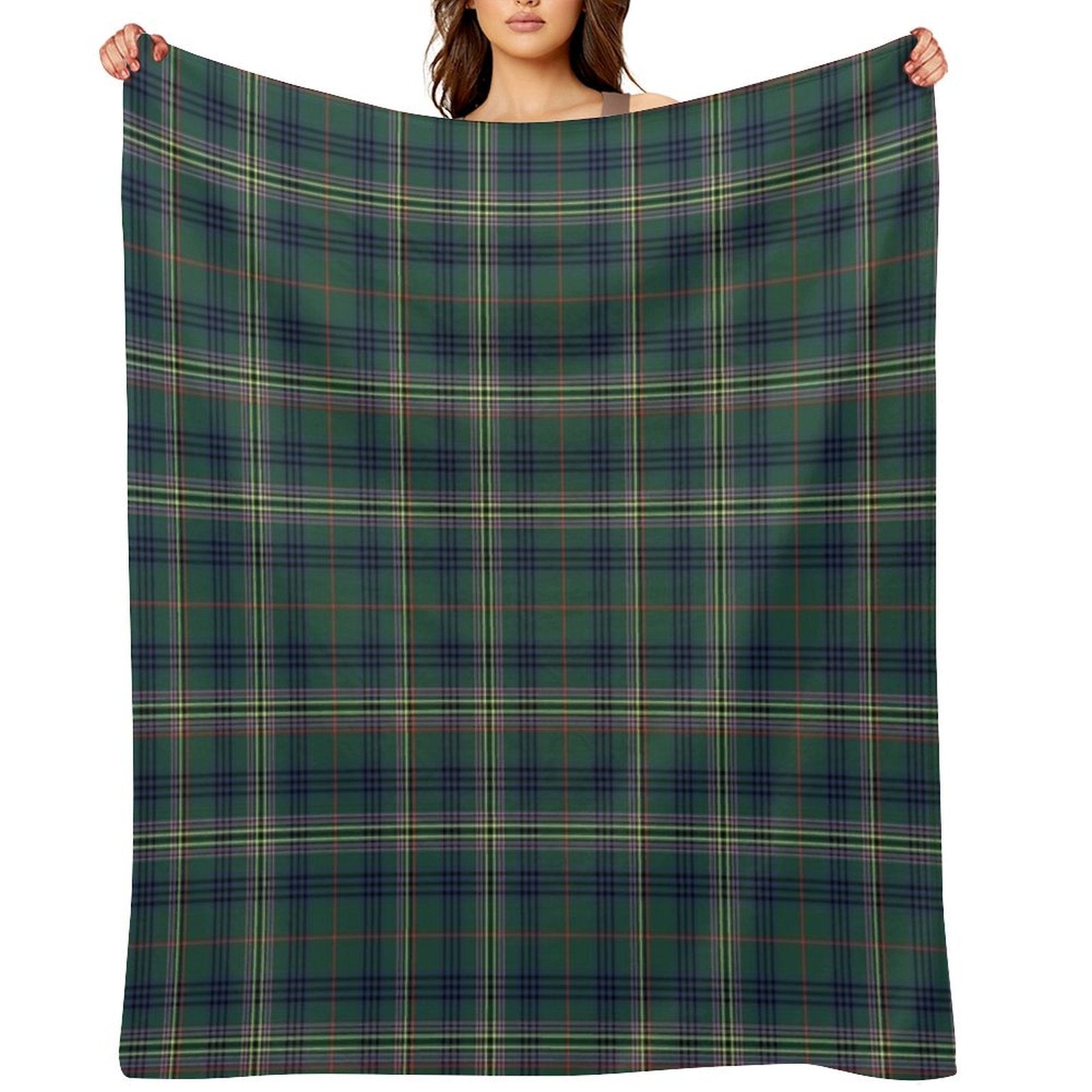 Clan Kennedy Tartan Compact Throw Blanket