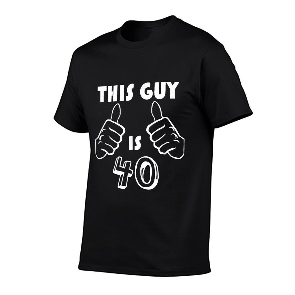 This Guy Is 40 Funny 40th Birthday  Trendy Pattern T-Shirt