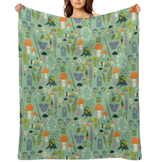 Fairy Garden Versatility Throw Blanket