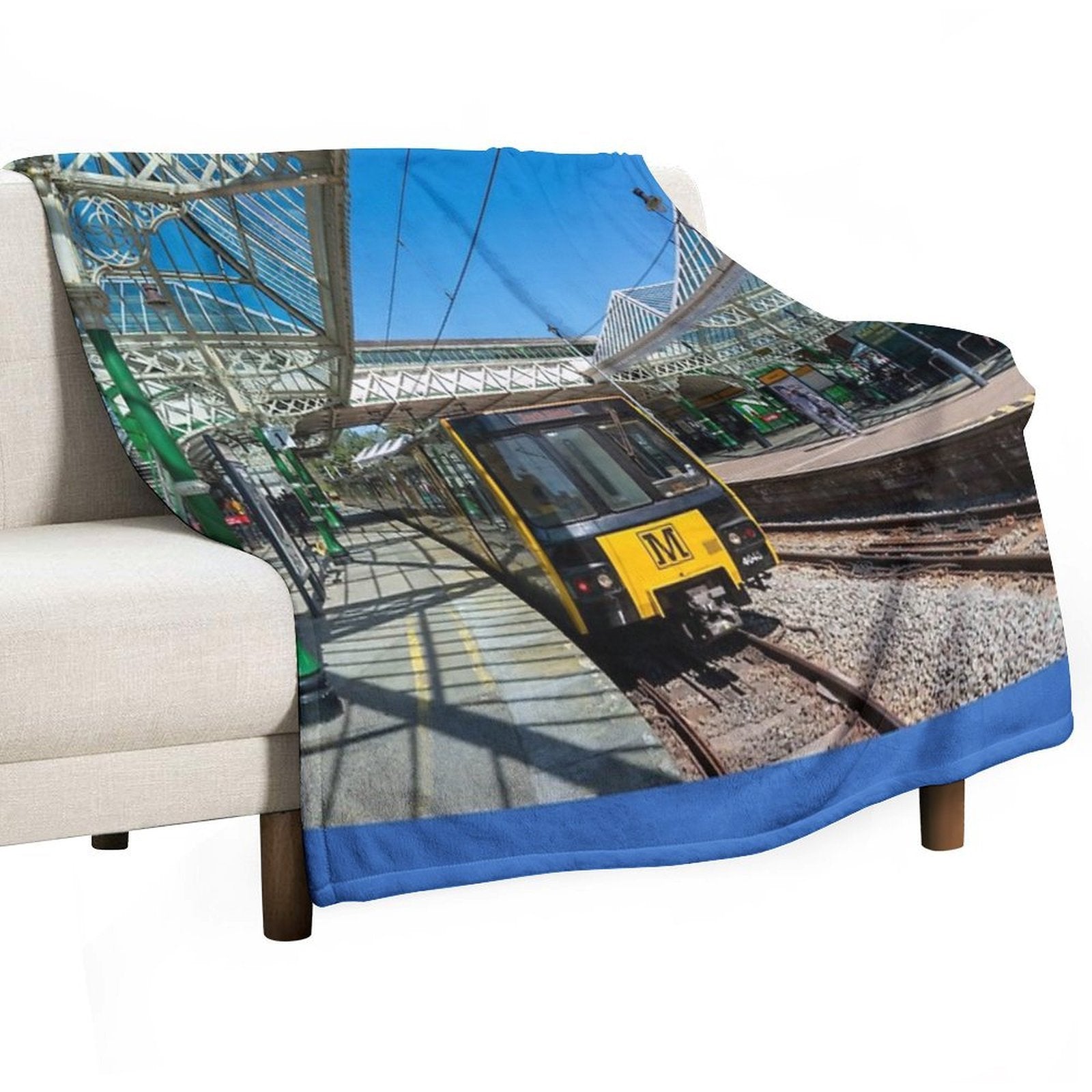 Tynemouth Metro Train Versatility Throw Blanket
