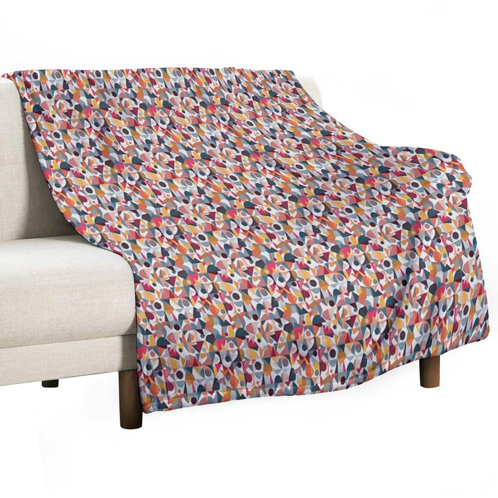 Abstract Quilt All-season Throw Blanket
