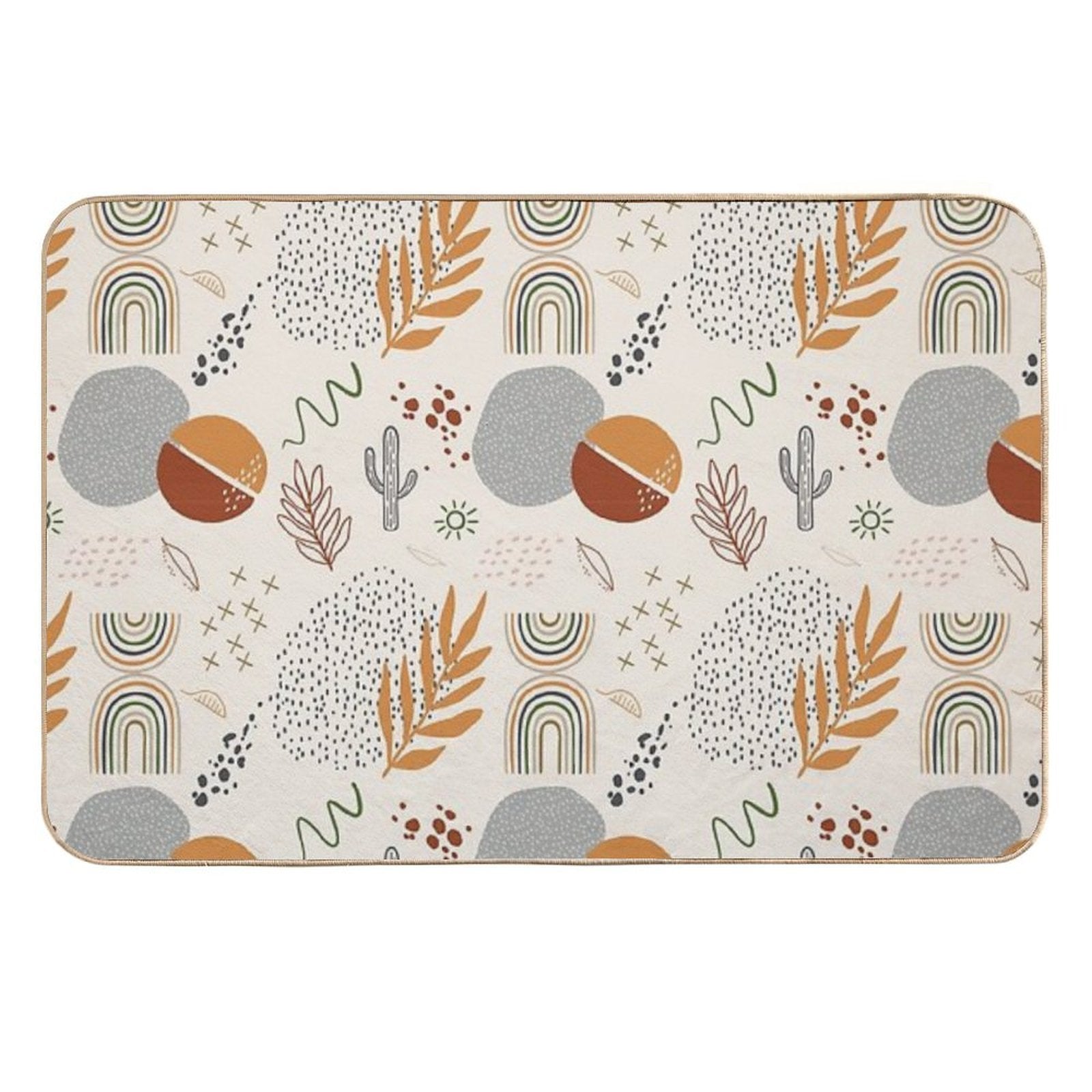 Fun Boho  Stain-Proof Bath Mat