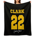 Caitlin Clark Easy Care Throw Blanket