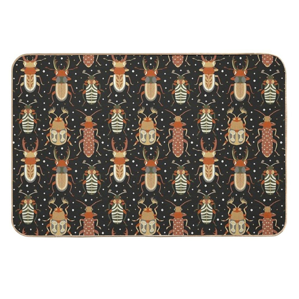 Retro Bugs Durable Bath Mat