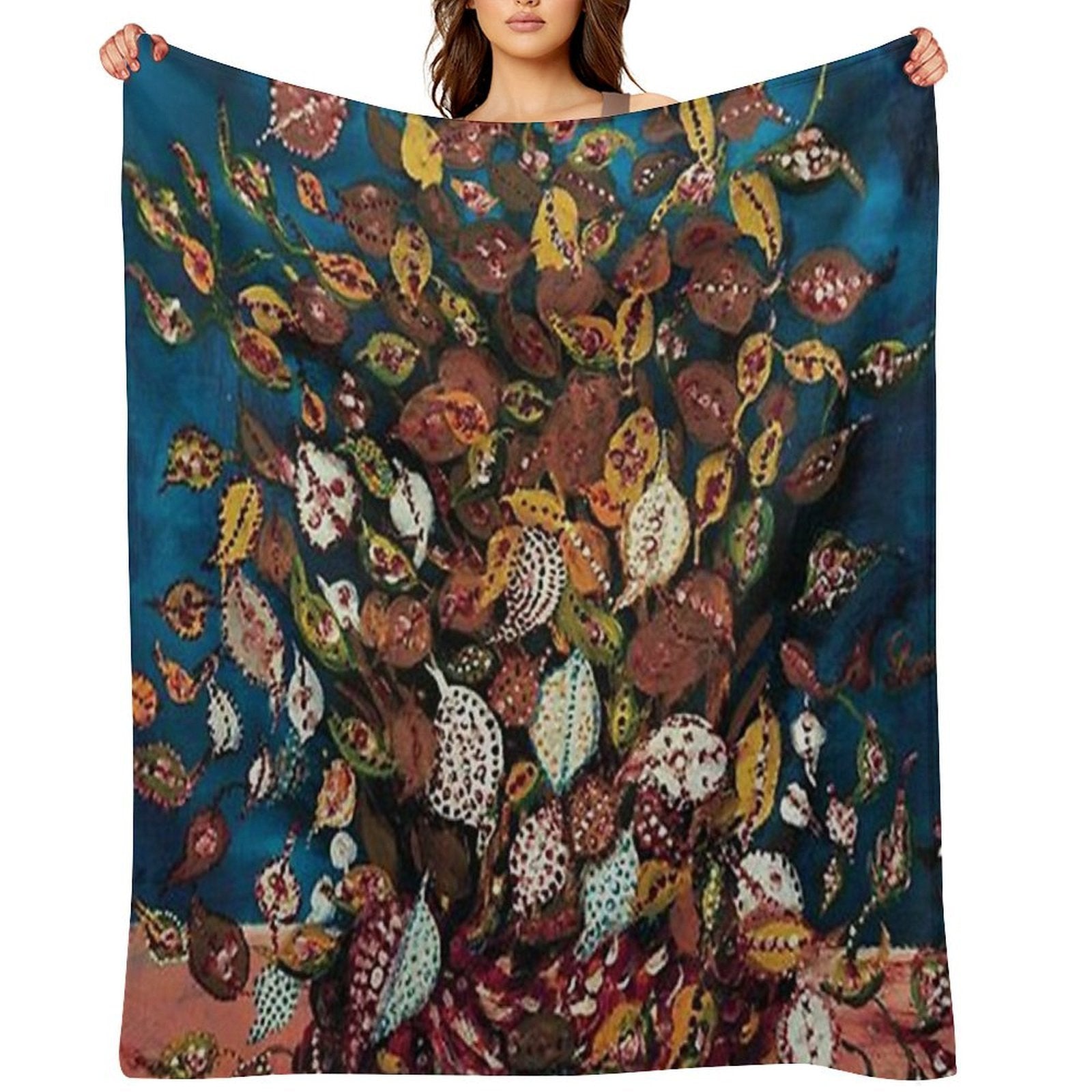 Le Bouquet De Feuilles - Seraphine Louis - Favourite Artists Collection Quick-dry Throw Blanket