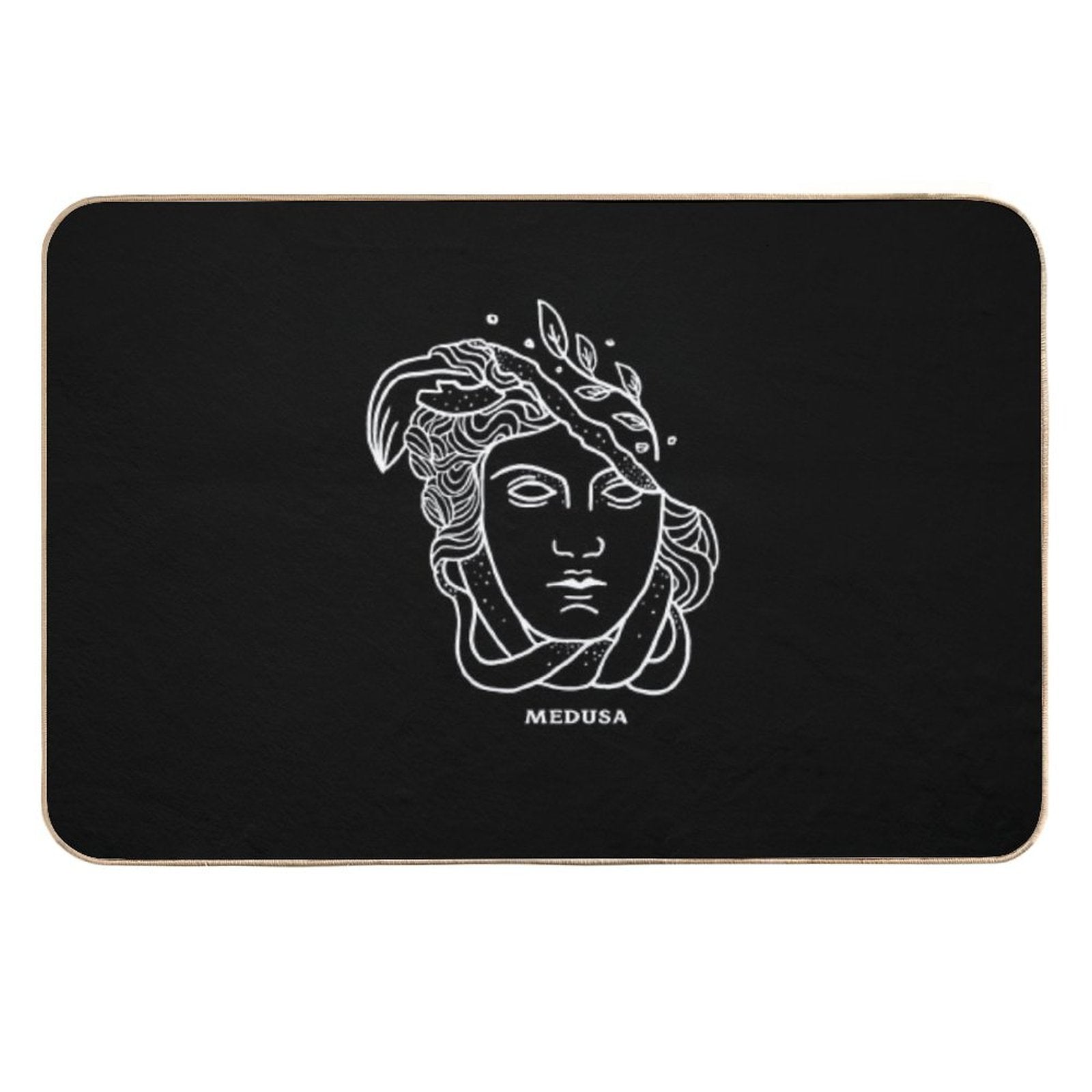 Head of Medusa Greek Mythology  Absorbent Bath Mat