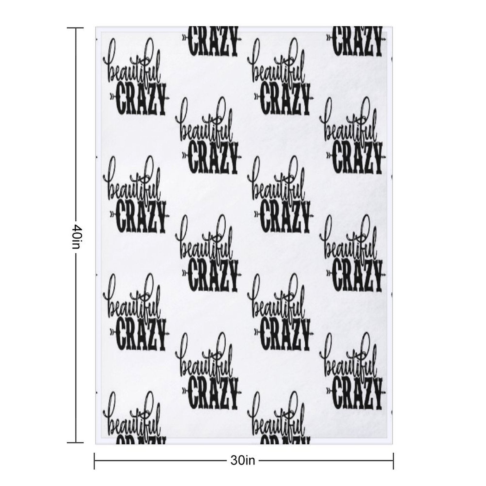 Beautiful Crazy Durable Throw Blanket
