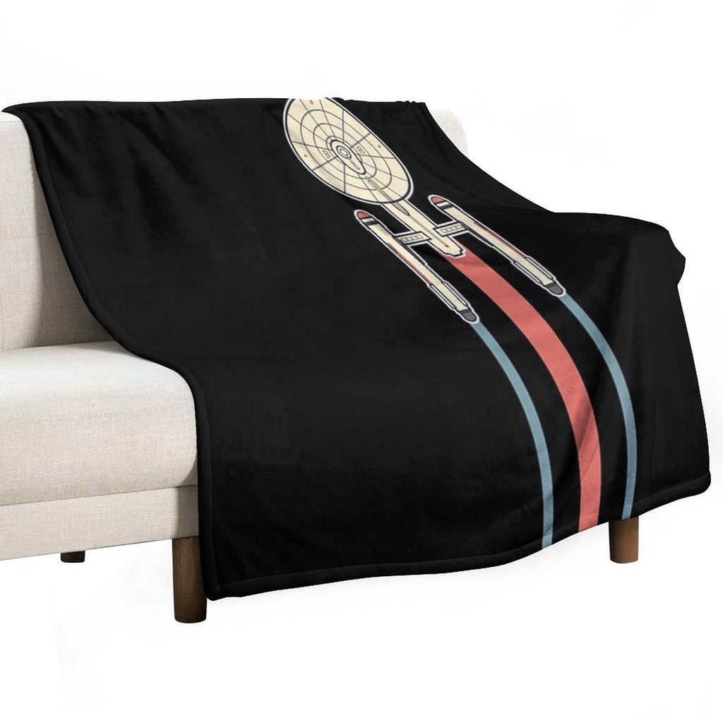 USS Enterprise Star Trek Anti-pilling Throw Blanket