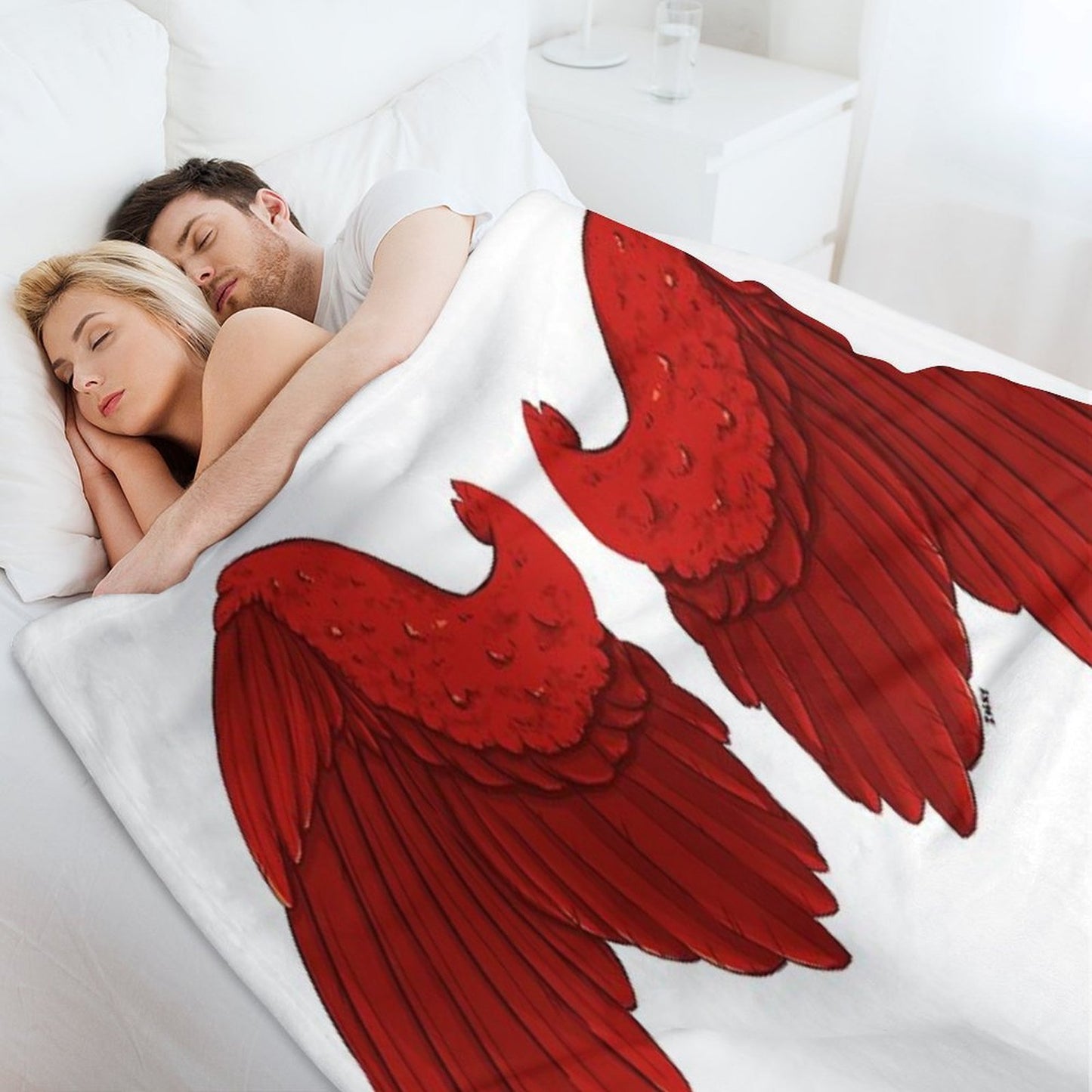 [] Wings Durable Throw Blanket
