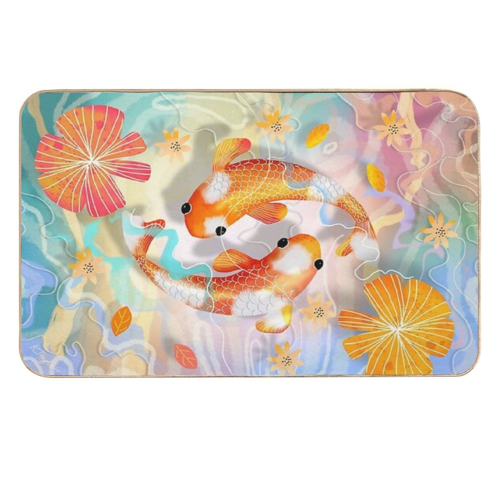 Kaleidoscope Koi  Multi-Purpose Bath Mat