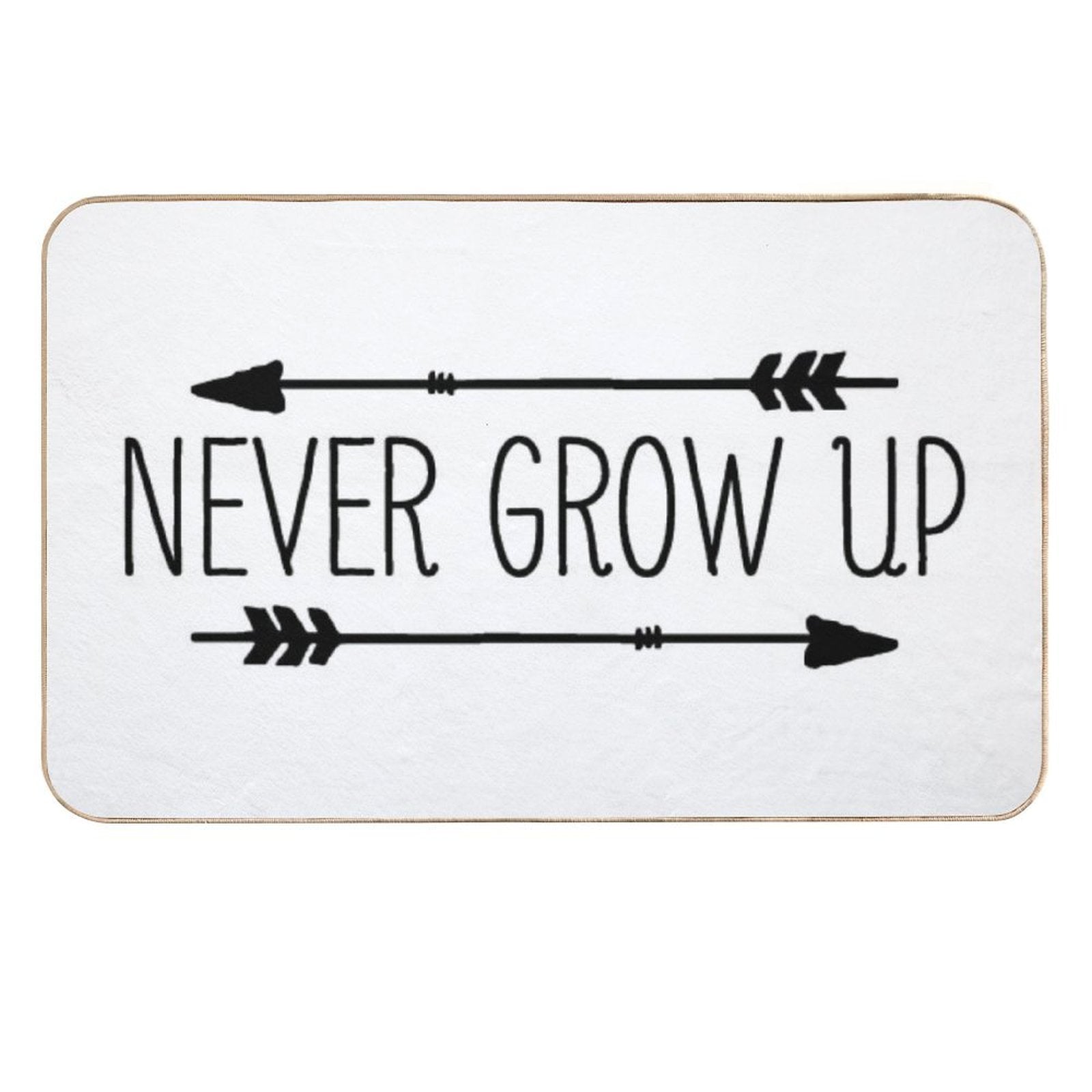 Never Grow Up  Dirt-Trapping Bath Mat