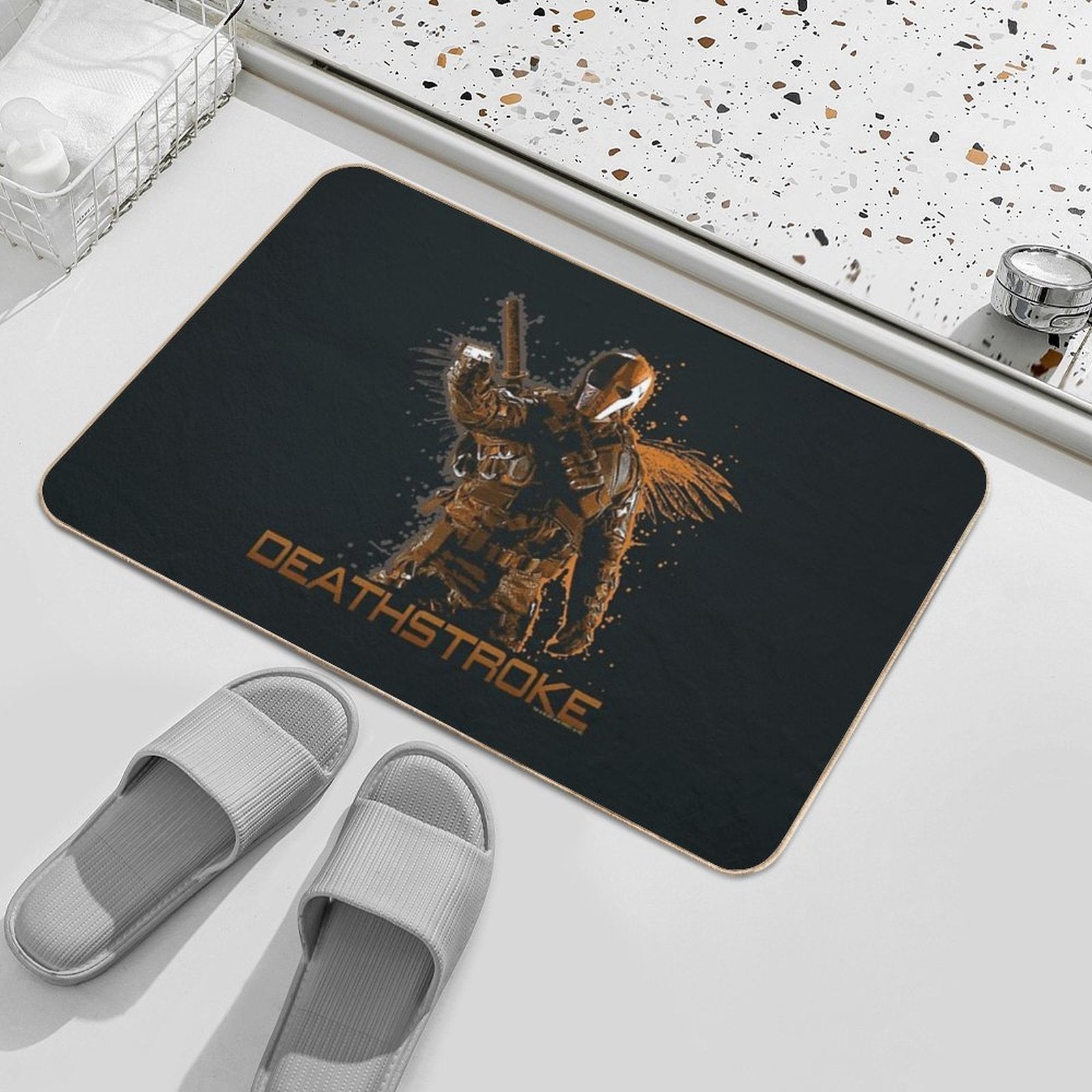 ARW128_Arrow Deathstroke  Absorbent Bath Mat