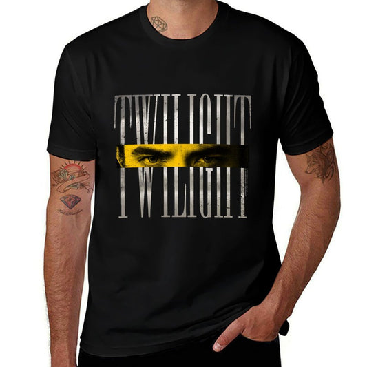 Twilight Saga Edward's Eyes with Retro Logo Movie Sweatshirt  Moisture-wicking T-Shirt