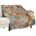 Bohemian Patchwork Style Multi-functional Throw Blanket