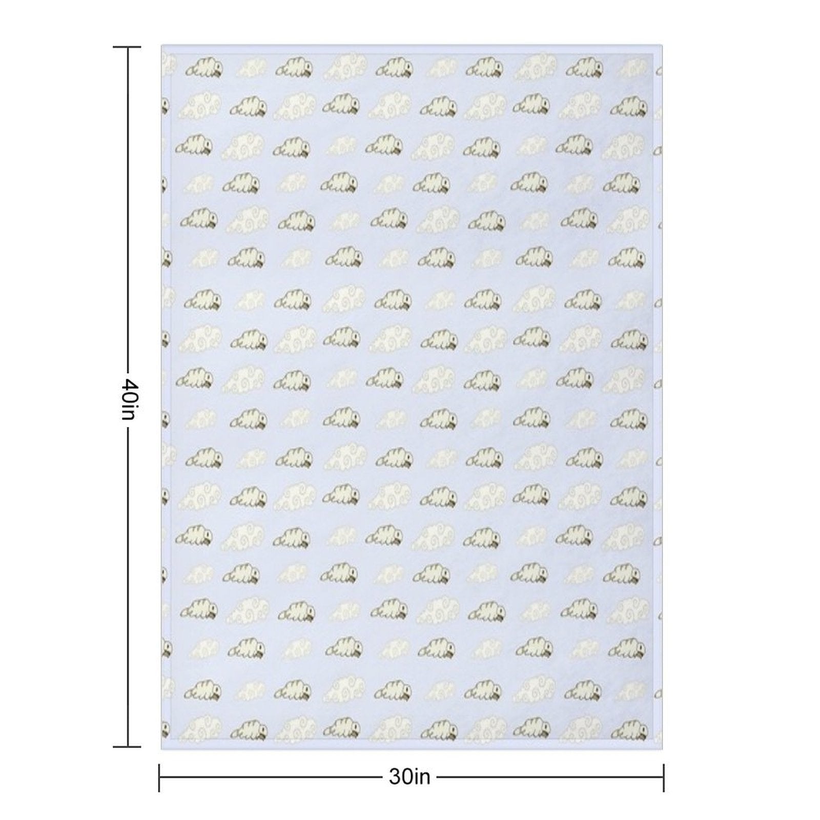 Appa And Appa-Shaped Clouds Machine-washable Throw Blanket