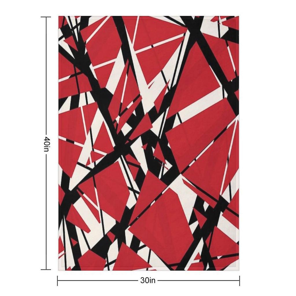 EVH Authentic Stripes Design (red) Multi-functional Throw Blanket