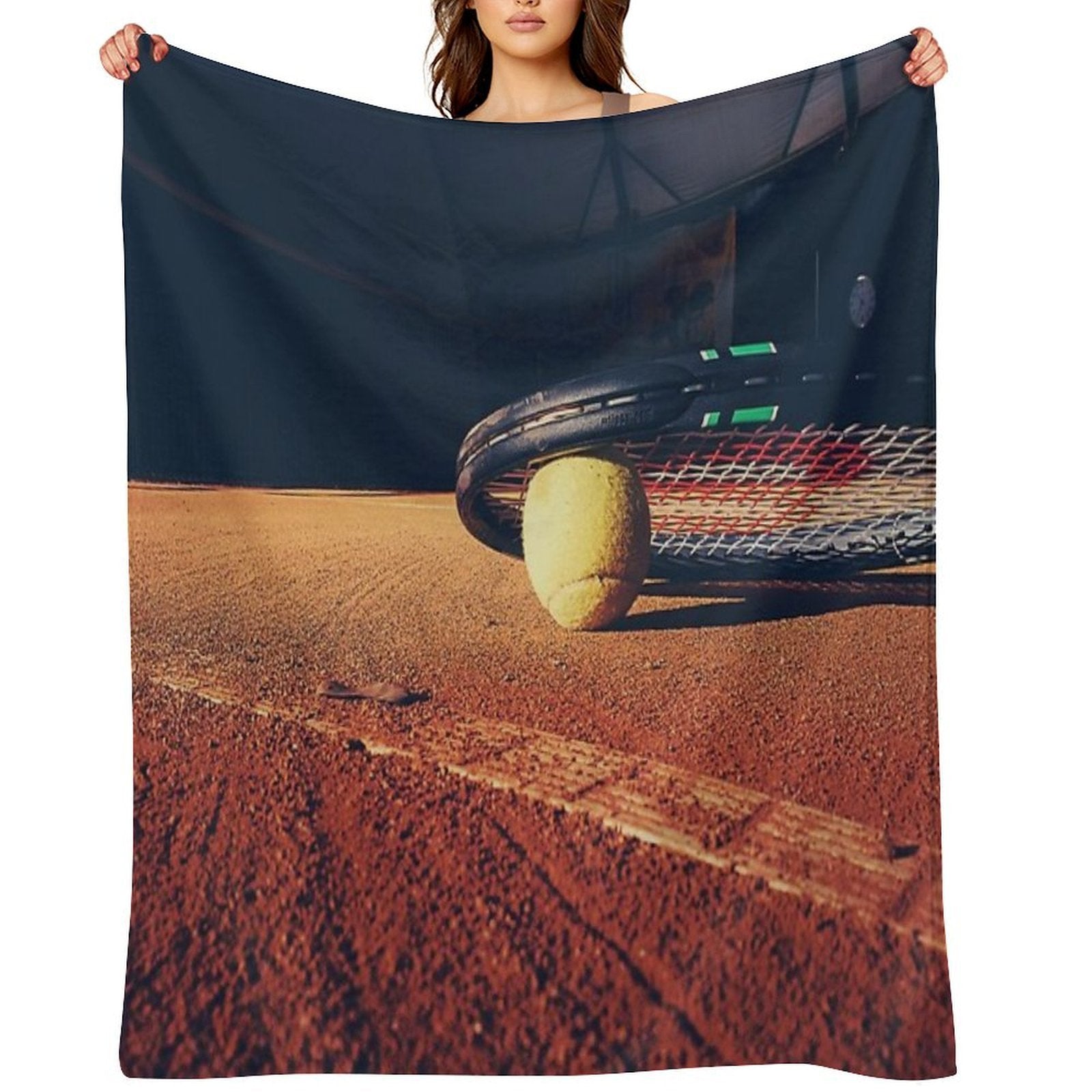 Tennis Ball Durable Throw Blanket