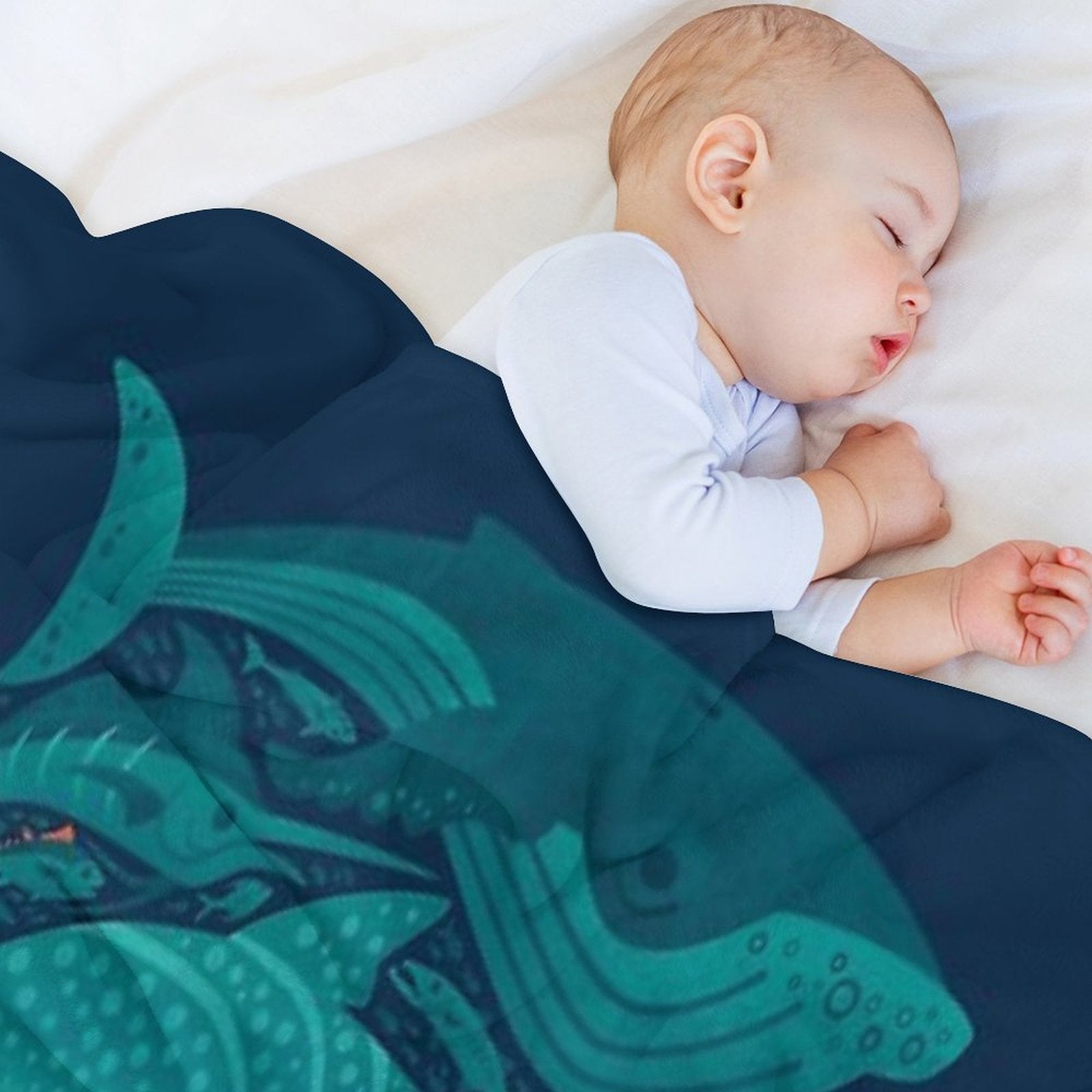 Aquatic Spectrum Lightweight Throw Blanket