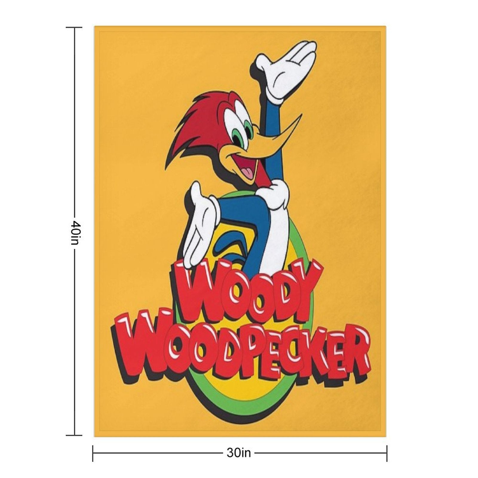 Woody Woodpecker Machine-washable Throw Blanket