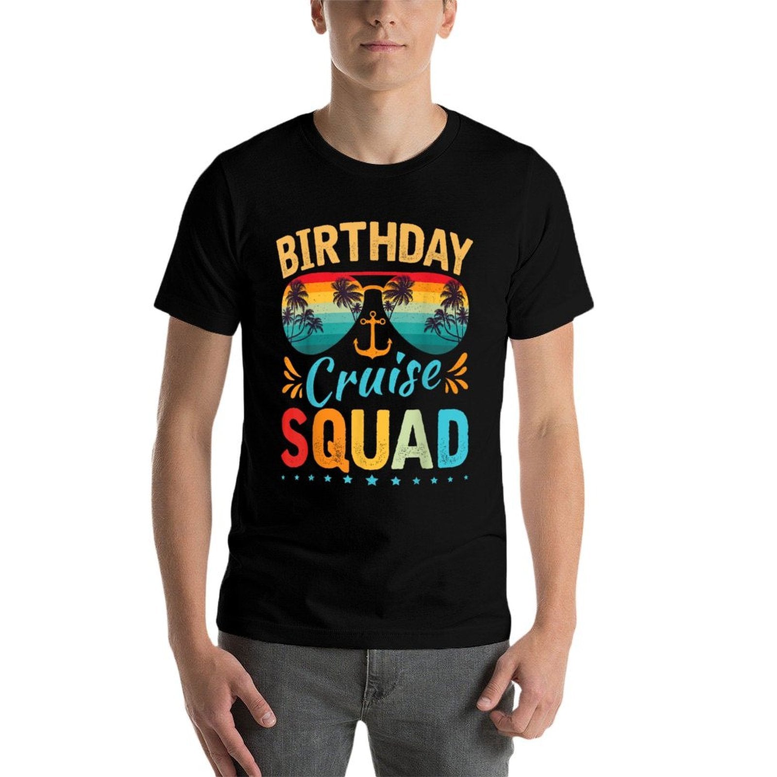 Birthday Cruise Squad Family Birthday Party Vacation  Cotton T-Shirt