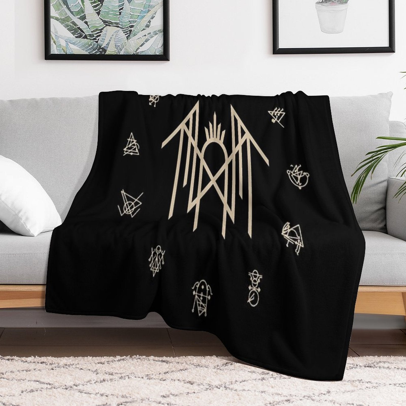 Night Comes Moon Versatility Throw Blanket