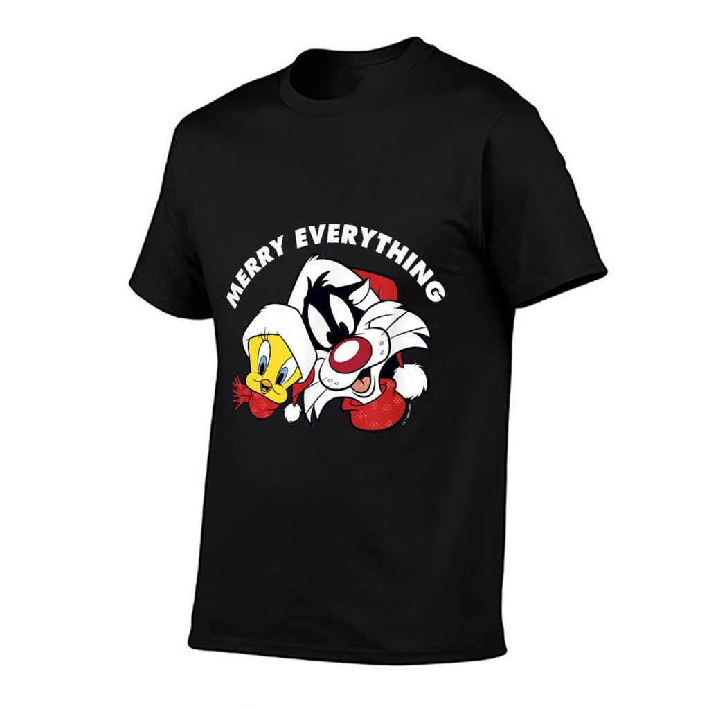 Looney Tunes Sylvester And Tweety Merry Everything Christmas  Odor-resistant T-Shirt
