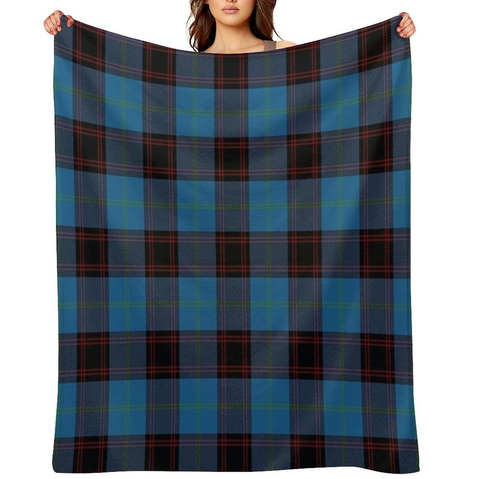 The Home Clan Family Tartan Premium Throw Blanket